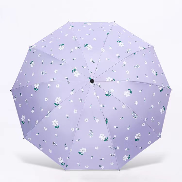 Women's Umbrella with Floral Design Bowlift