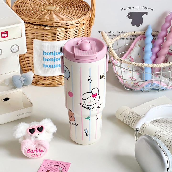 Women's sweet and playful insulated bottle Bowlift