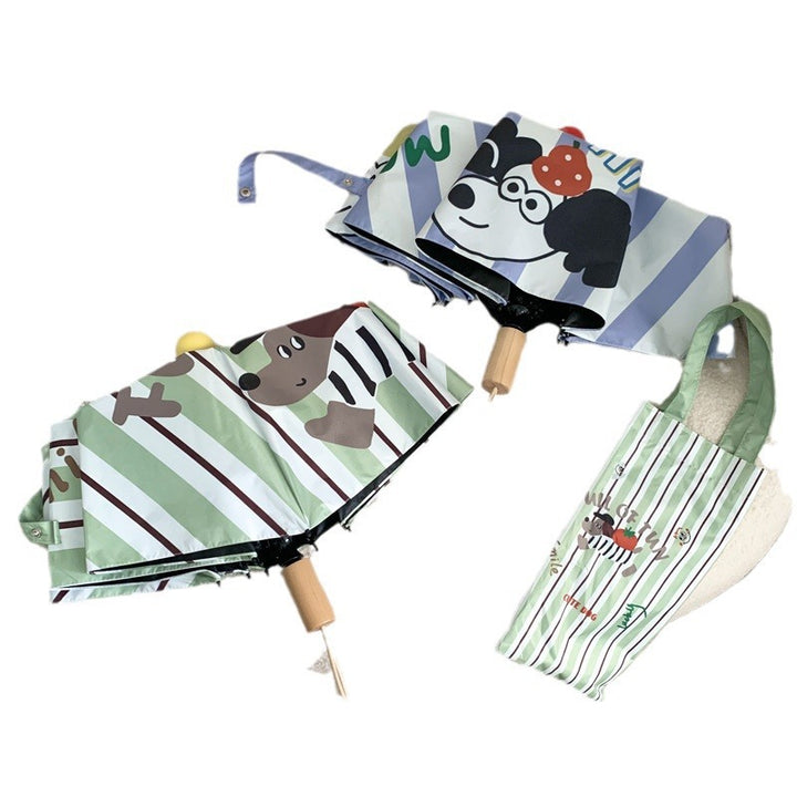 Ladies creative foldable umbrella with playful animal design Bowlift