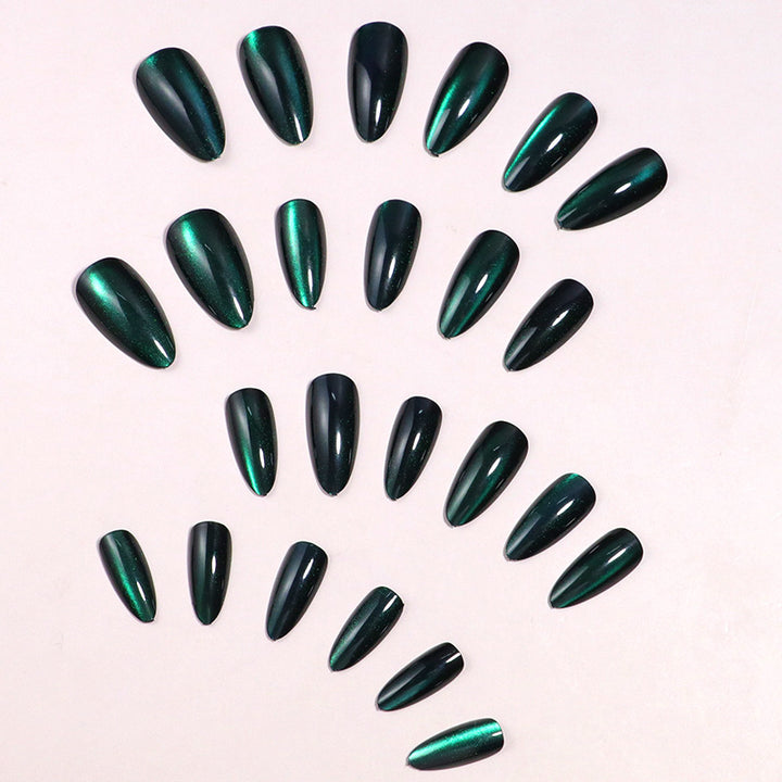 Premium Glossy Stiletto Press-On Nail Set Bowlift