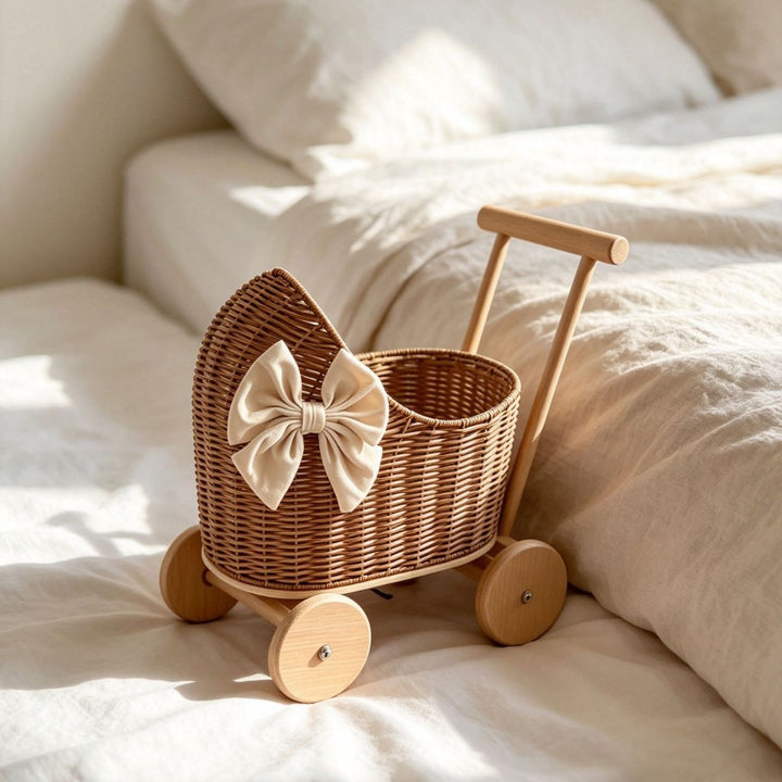 Playful Toy Cart On Wheels Bowlift