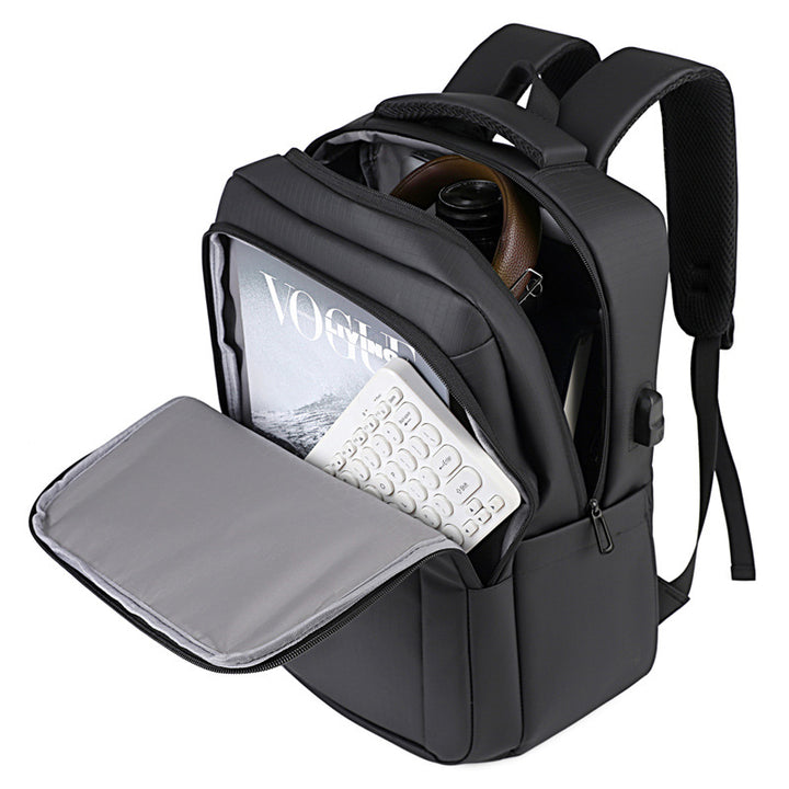 Stylish business backpack with protective compartments and ergonomic carrying system Bowlift