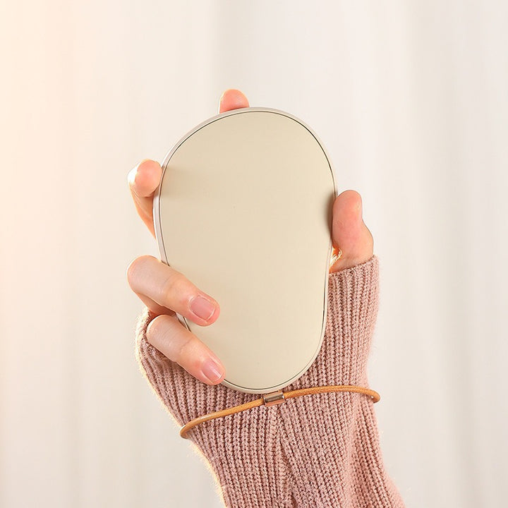 Portable cosmetic mirror with integrated LED light Bowlift