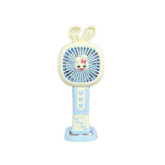 Unisex Portable Hand Fan with Cute Bunny Design Bowlift