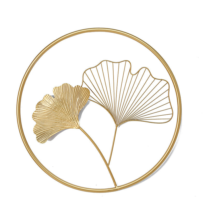 Decorative Metal Ginkgo Leaf Wall Art Bowlift