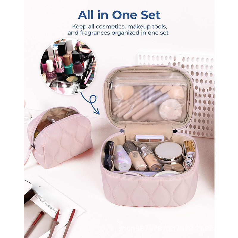 Cosmetic organizer bag with practical compartments Bowlift