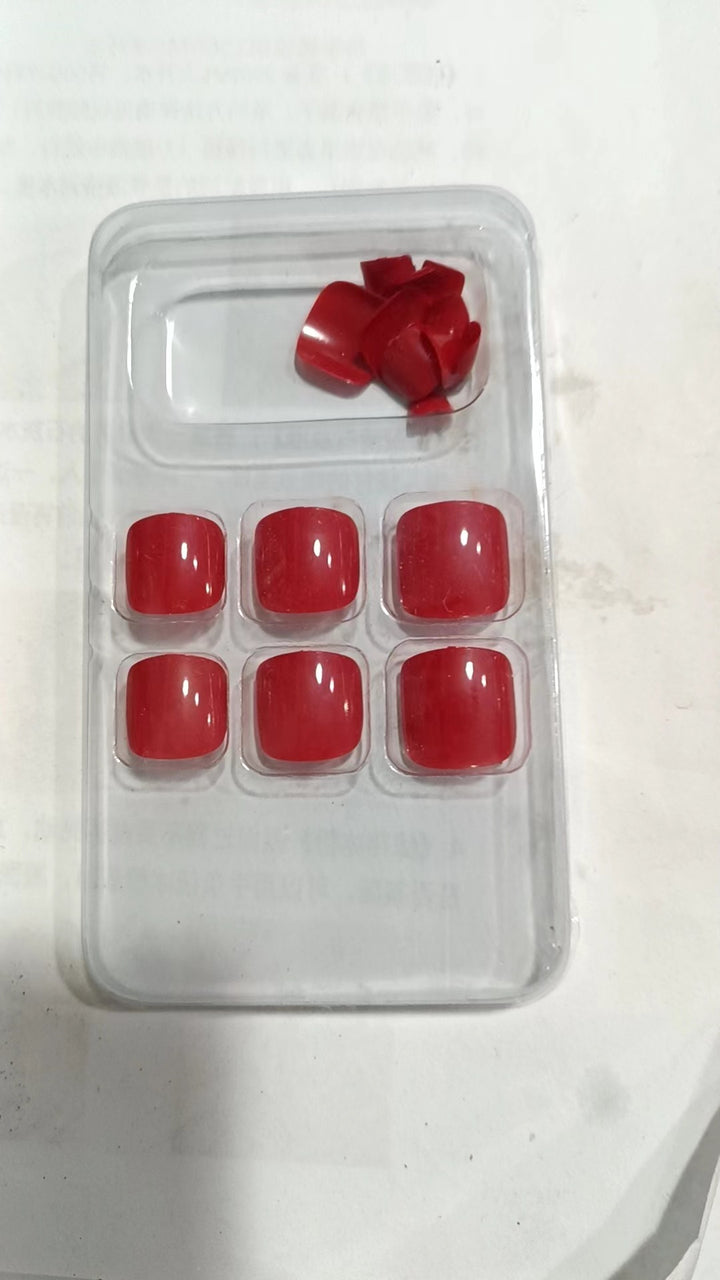 Premium Smooth Square Press-On Nail Set Bowlift