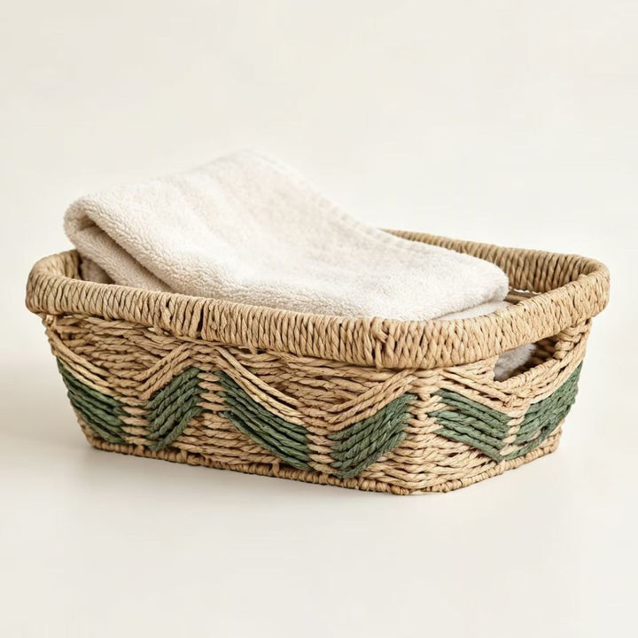 Decorative storage basket with woven design Bowlift