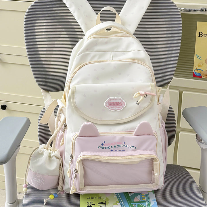 Playful Bunny Ear Design Backpack