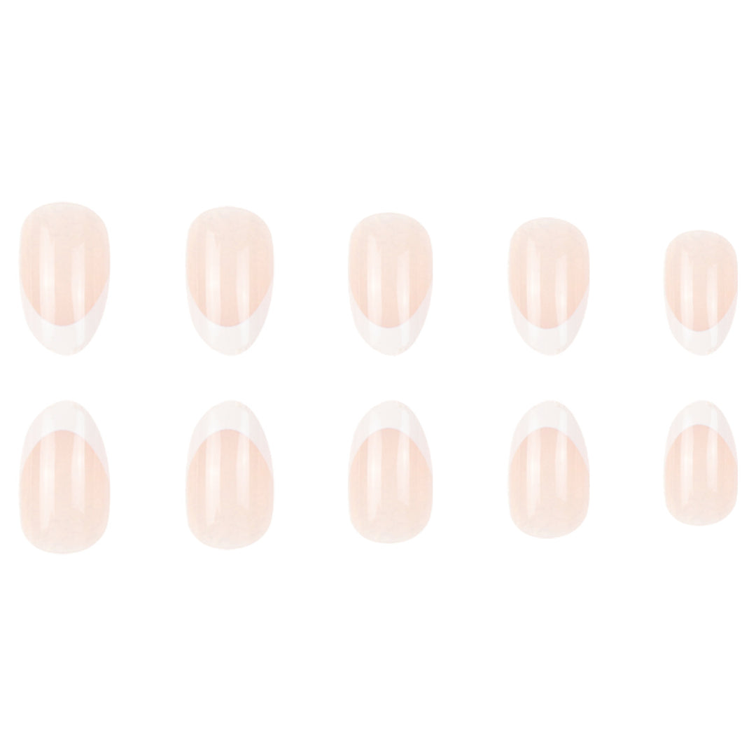 Elegant French Tip Press-On Nails Bowlift 1789085234