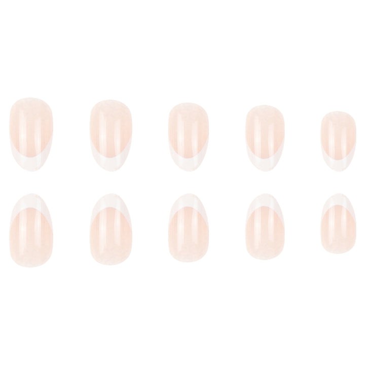 Elegant French Tip Press-On Nails Bowlift 1789085234