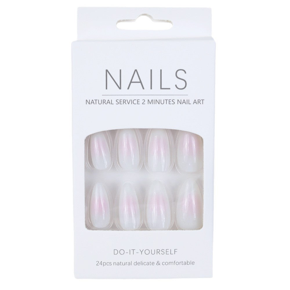 Artificial nails with elegant shine and soft gradient Bowlift