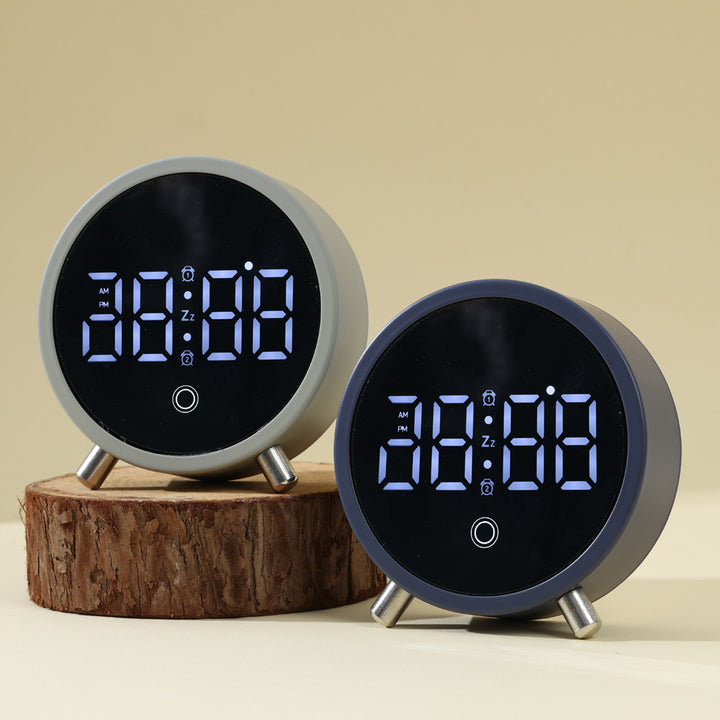 Digital LED Alarm Clock with Touch Snooze and Adjustable Stand Bowlift