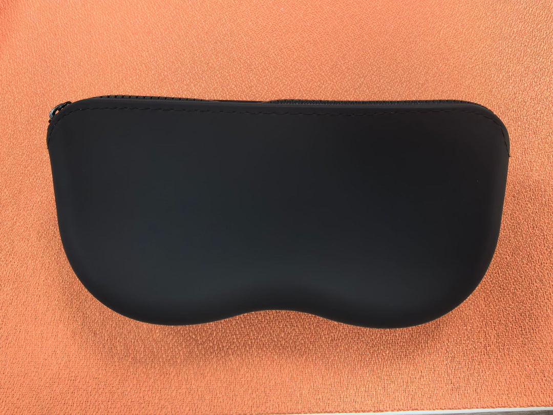 Molded silicone protective sunglasses case with paracord wrist strap and 3D floral eyewear applique Bowlift