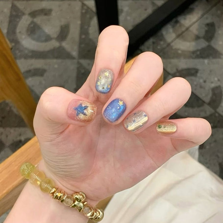 Artistic Press-On Nail Art Design Set Bowlift
