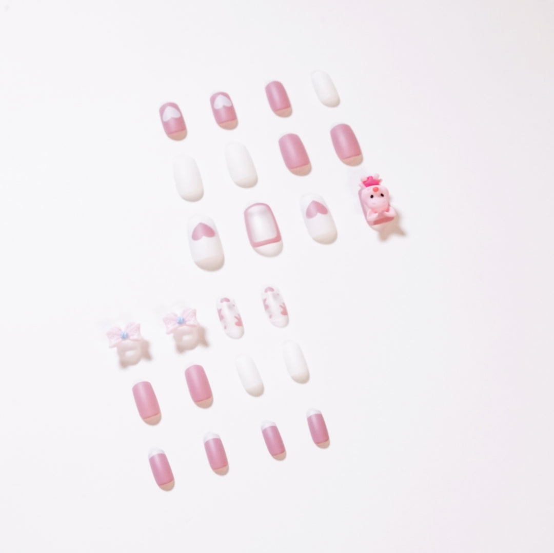 Artificial nail art with playful animal design Bowlift