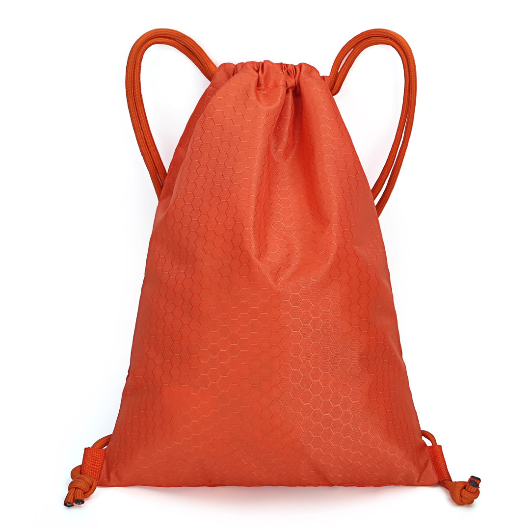 Honeycomb Texture Drawstring Backpack Bowlift