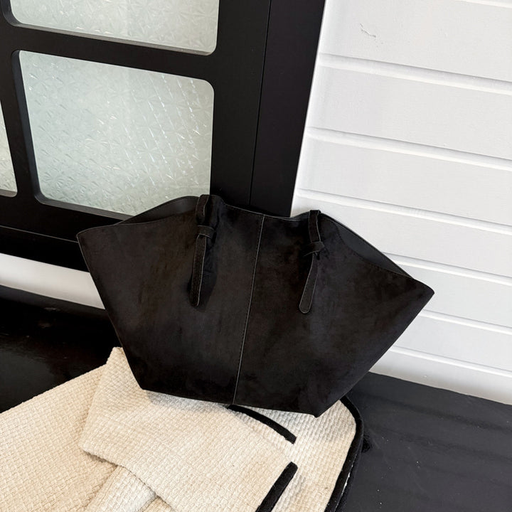 Suede Oversized Tote Bag Bowlift