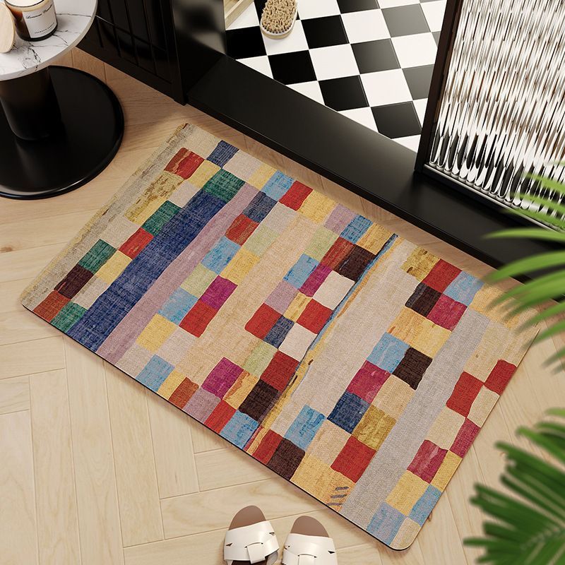 Mosaic Pattern Bath Mat Bowlift