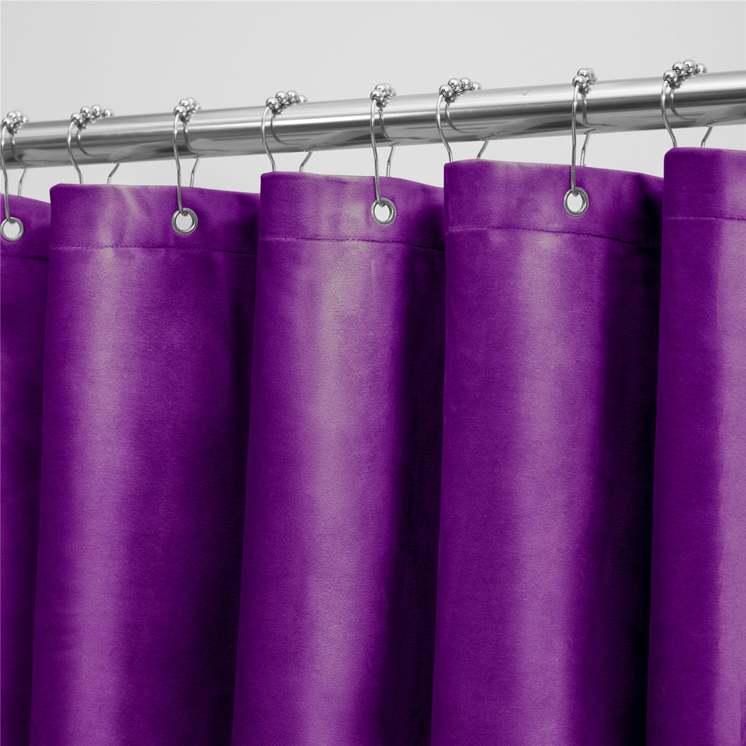 Velvet Grommet Top Curtain Bowlift