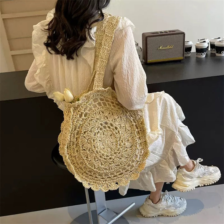 Hand-knotted Round Bag Bowlift