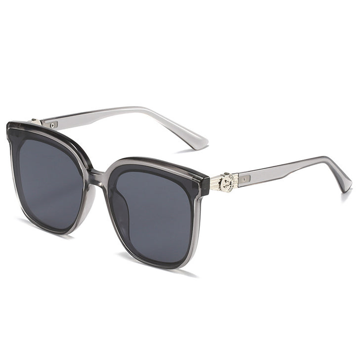 Oversized Square Frame Sunglasses with UV Protection Bowlift