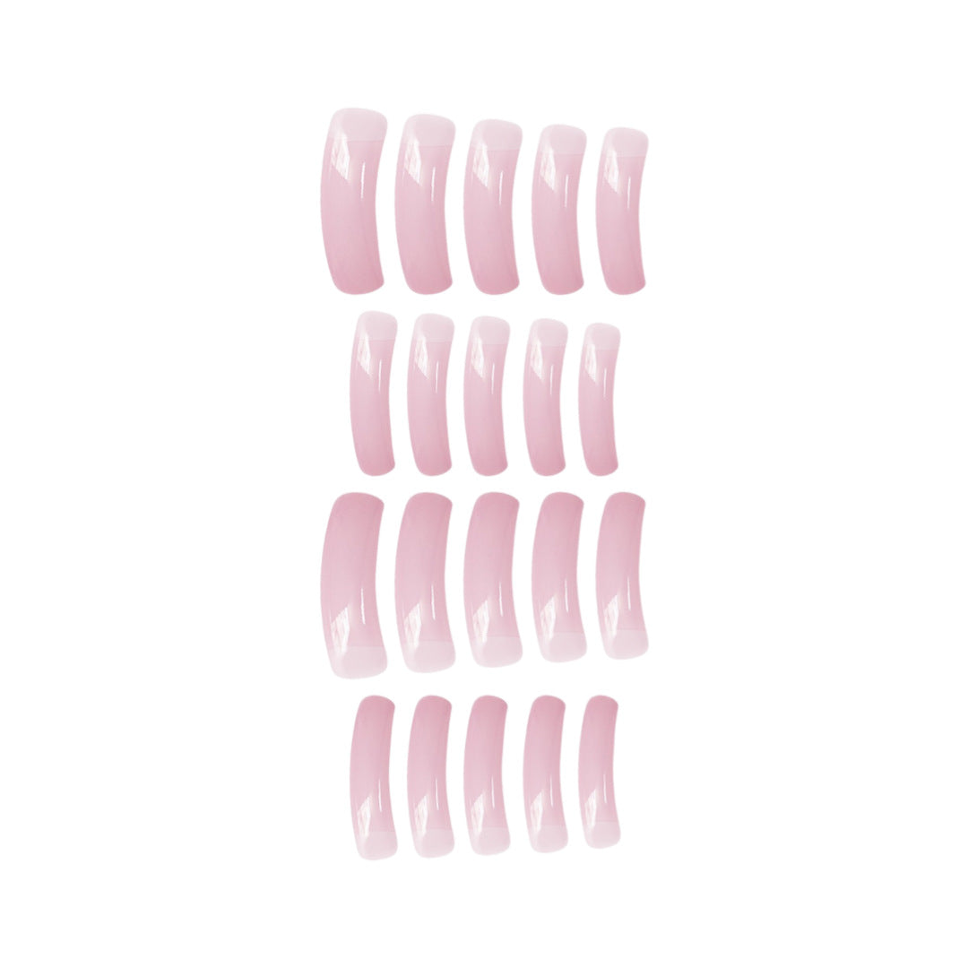 Elegant Square Tip Acrylic Press-On Nails Bowlift