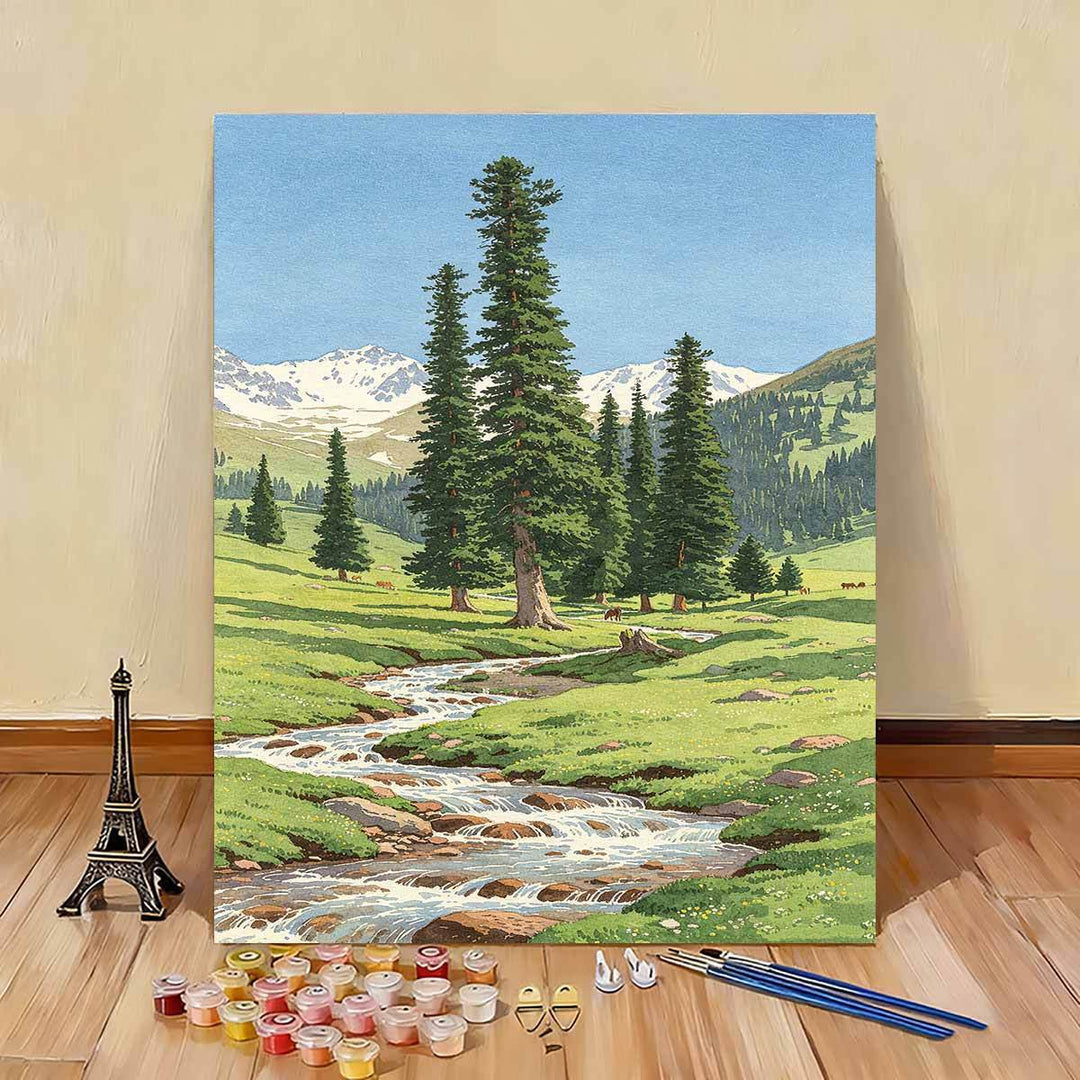 Scenic Nature Landscape Paint by Numbers Kit Bowlift
