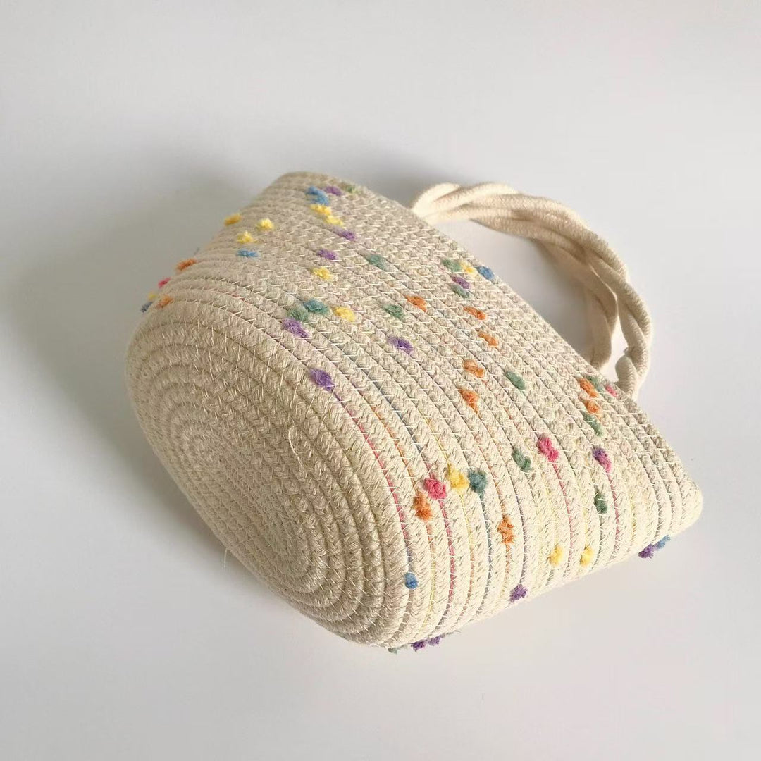 Women's handbag with colorful polka dot design Bowlift