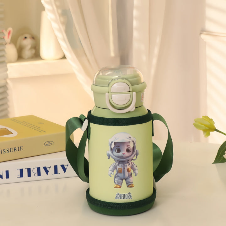 Ladies Insulated Water Bottle with Child-Friendly Design and Adjustable Carrying System Bowlift