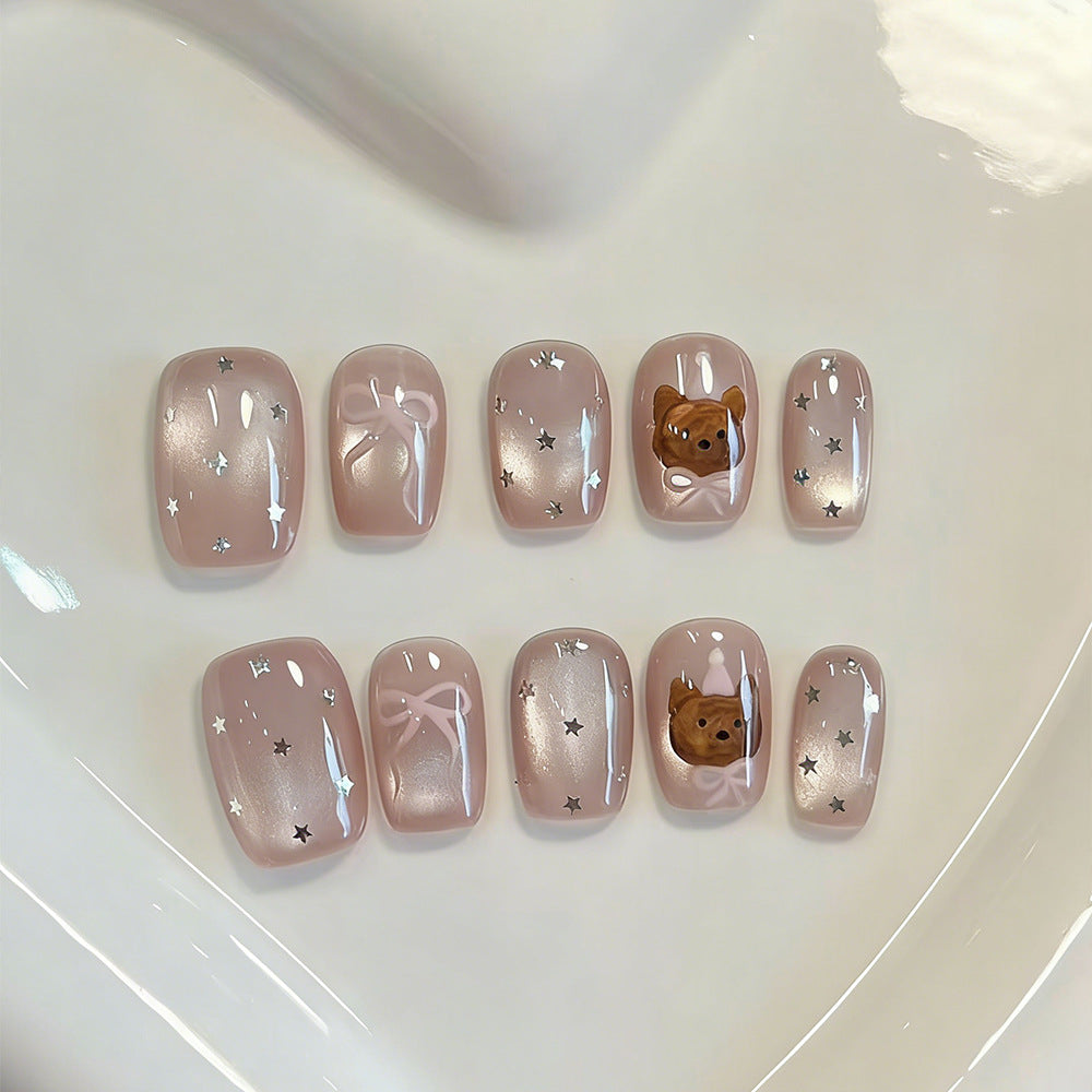 Exquisite Nail Art with Cute Dog Movie Motifs Bowlift