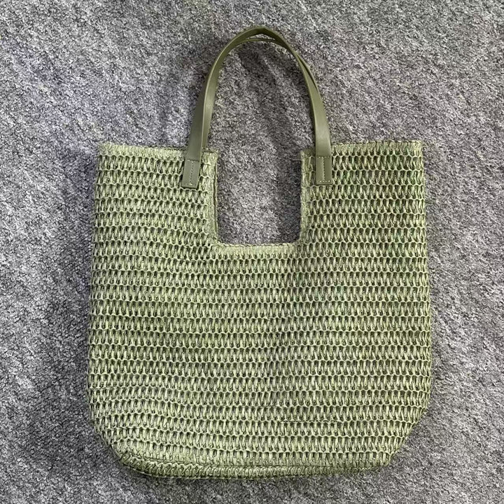 Summery Tote Bag Made of Woven Material Bowlift
