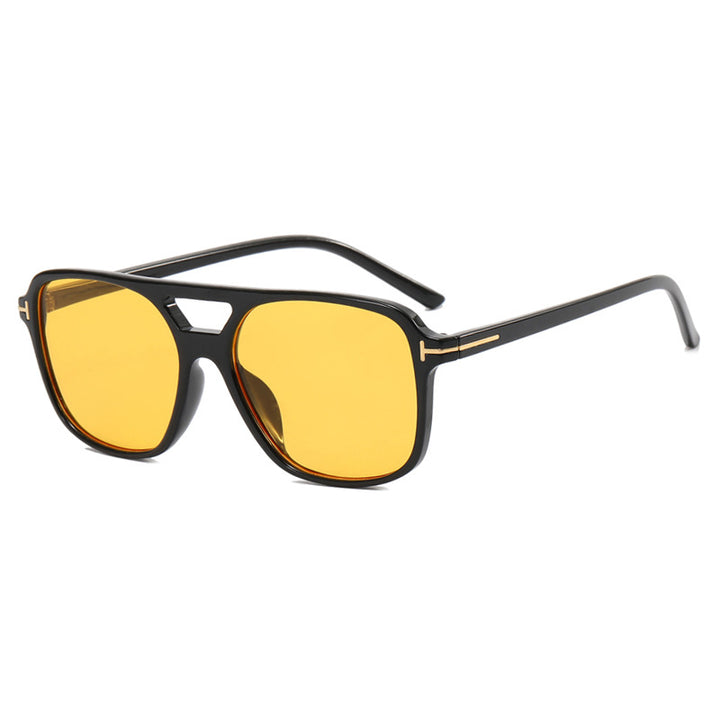 Women trendy square sunglasses with detailed frame Bowlift