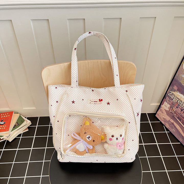 Transparent Window Tote Bag