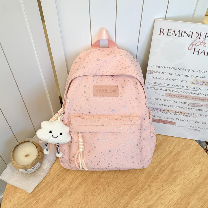 Stylish Star-Patterned Backpack