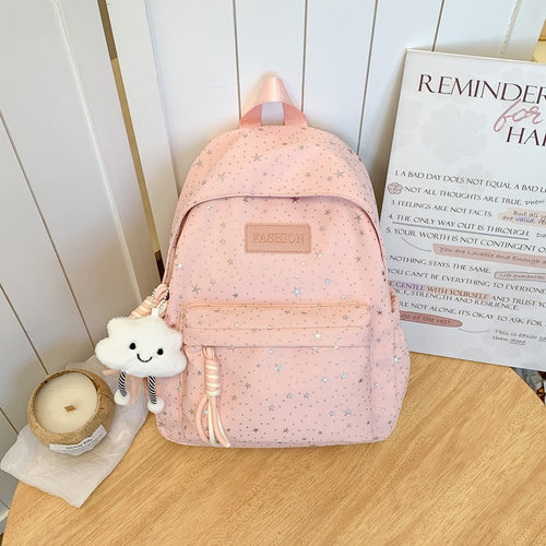 Stylish Star-Patterned Backpack