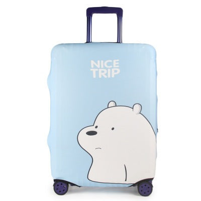 Tropical Leaf Print Hard Shell Luggage Bowlift