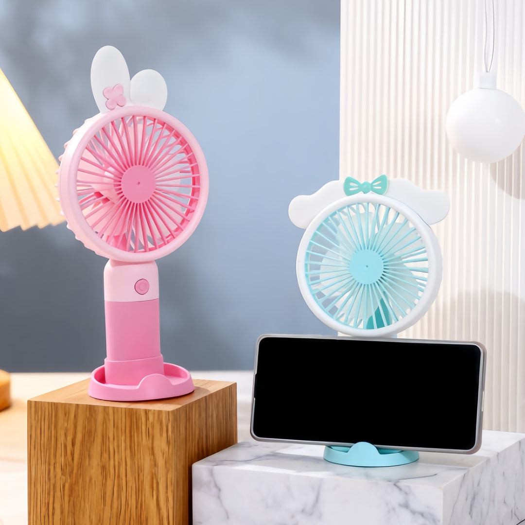Women's Creative Hand Fan with Cute Animal Design Bowlift