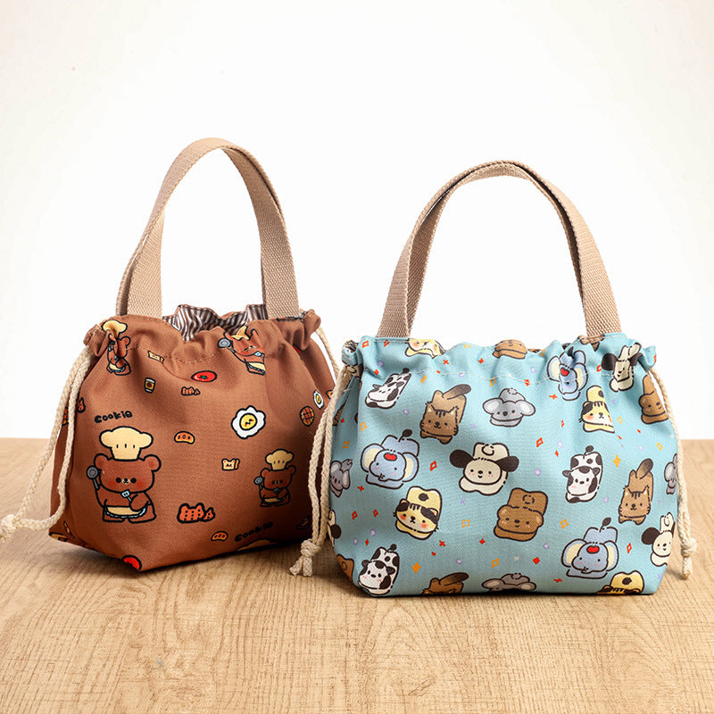 Drawstring Cat-Themed Storage Bag Bowlift
