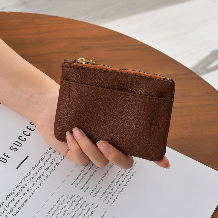 Premium Textured Leather Card Holder Bowlift