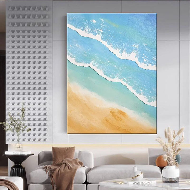 Coastal Paradise Abstract Canvas Art