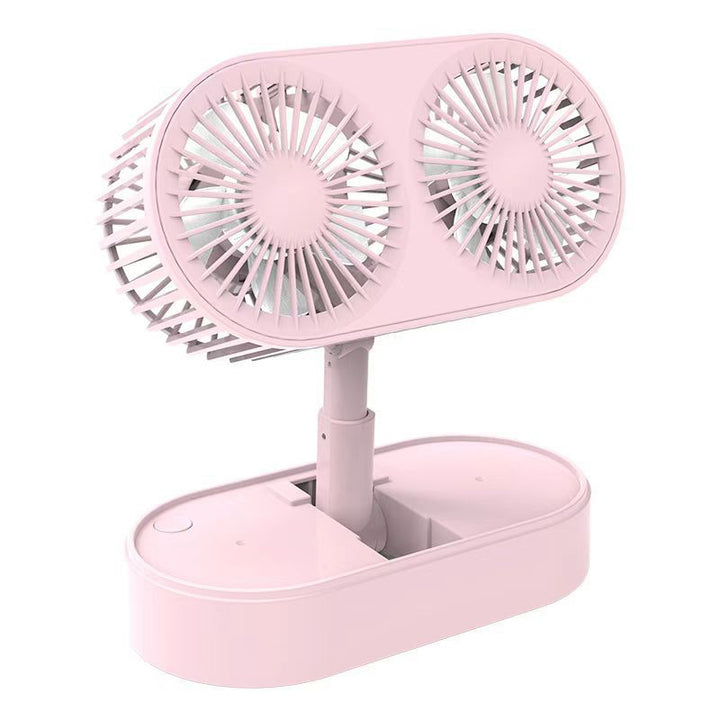 Dual-Blade Portable Desk Fan Bowlift