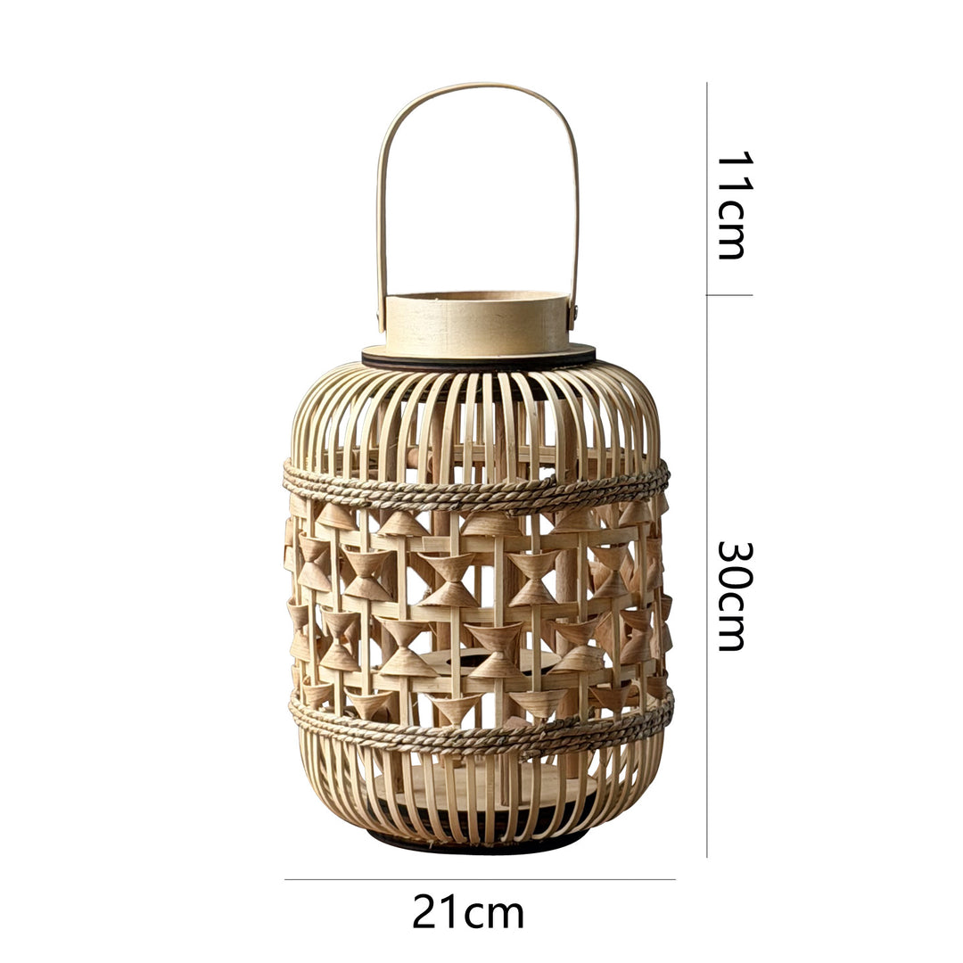 Decorative Lantern made of woven bamboo Bowlift