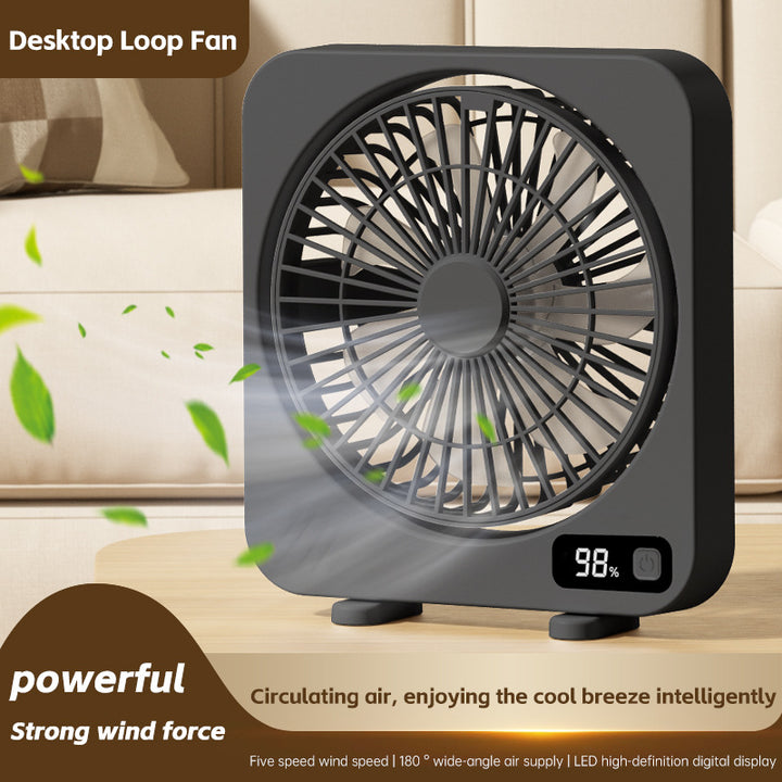 Unisex High-Efficiency Desktop Circulating Fan Bowlift