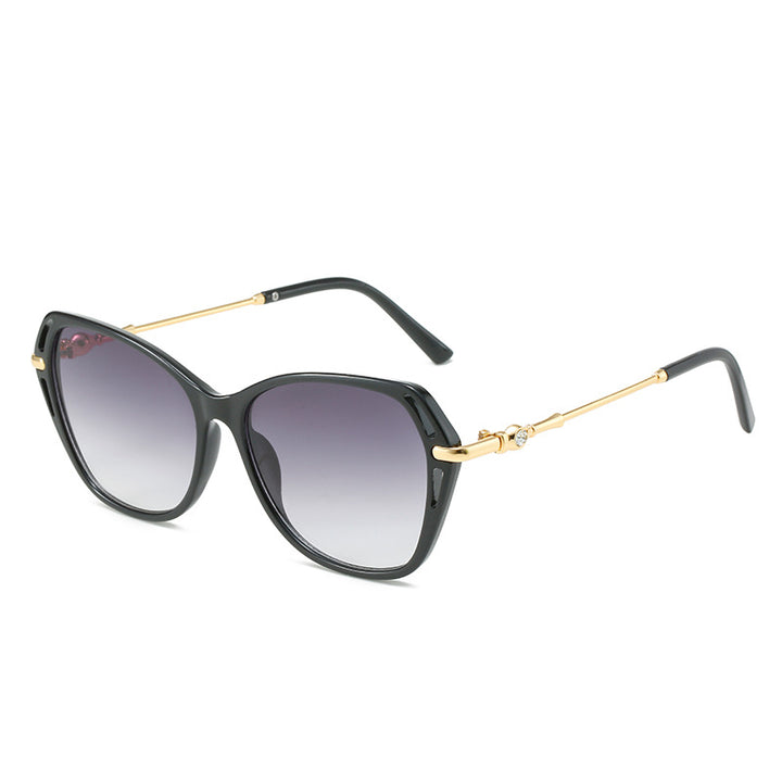 Women's fashionable Cat-Eye sunglasses with elegant metal frame Bowlift