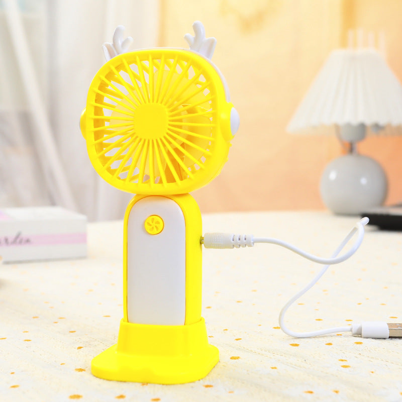 Ladies Portable Table Fan with Cute Antler Design Bowlift