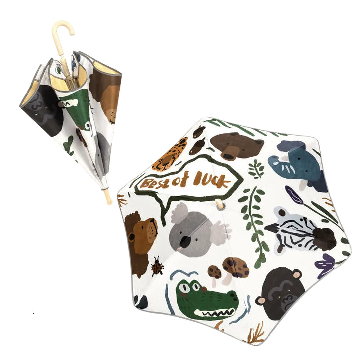 Women's Folding Animal Motif Umbrella Bowlift