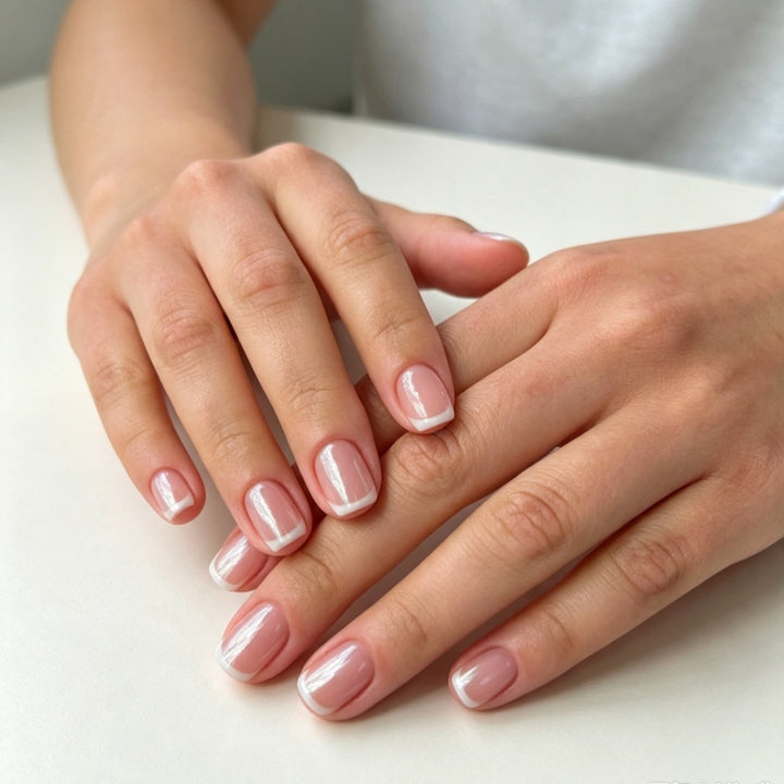 High-quality artificial nails with elegant French tip design Bowlift
