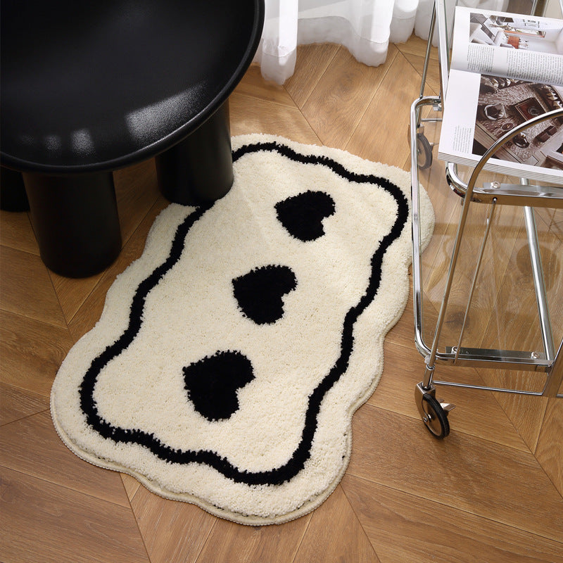 Decorative Heart-Shaped Rug