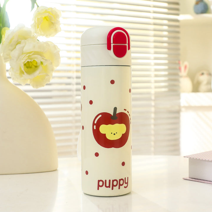 Women Insulated Drinking Bottle with Cute Animal Design Bowlift
